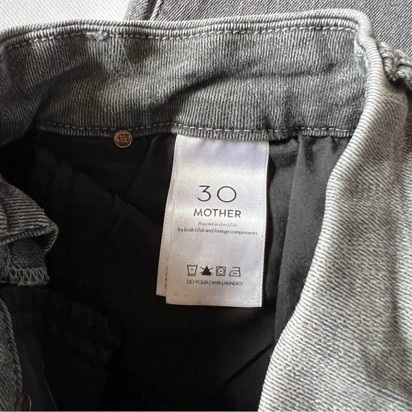MOTHER | The Pixie - Supermoon - Grey Cropped Skinny Jeans Women’s Size 30 - Picture 8 of 9